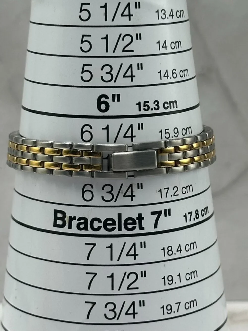 3/$30 Anne Klein Watch Women Silver Gold Two Tone Roman Numeral Dial Works 6.75